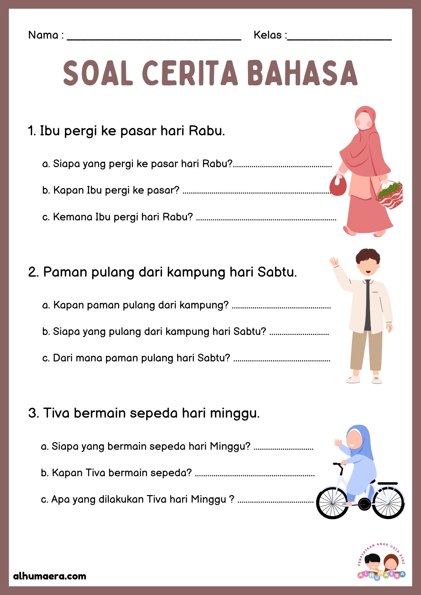 Lembar Kerja Bahasa Terapi Balon Lembar Kerja Bahasa Terapi Balon