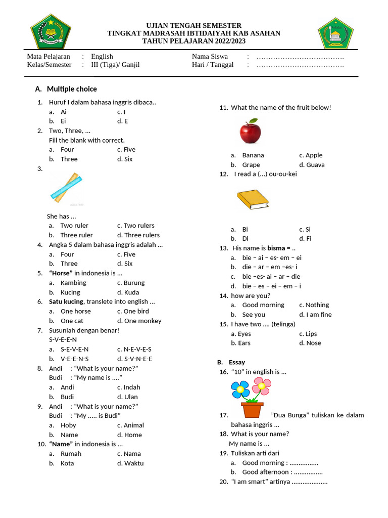 7 Rahasia Latihan Soal Bahasa Indonesia Kelas 4 SD Semester 1 Agar Nilai Anak Melesat