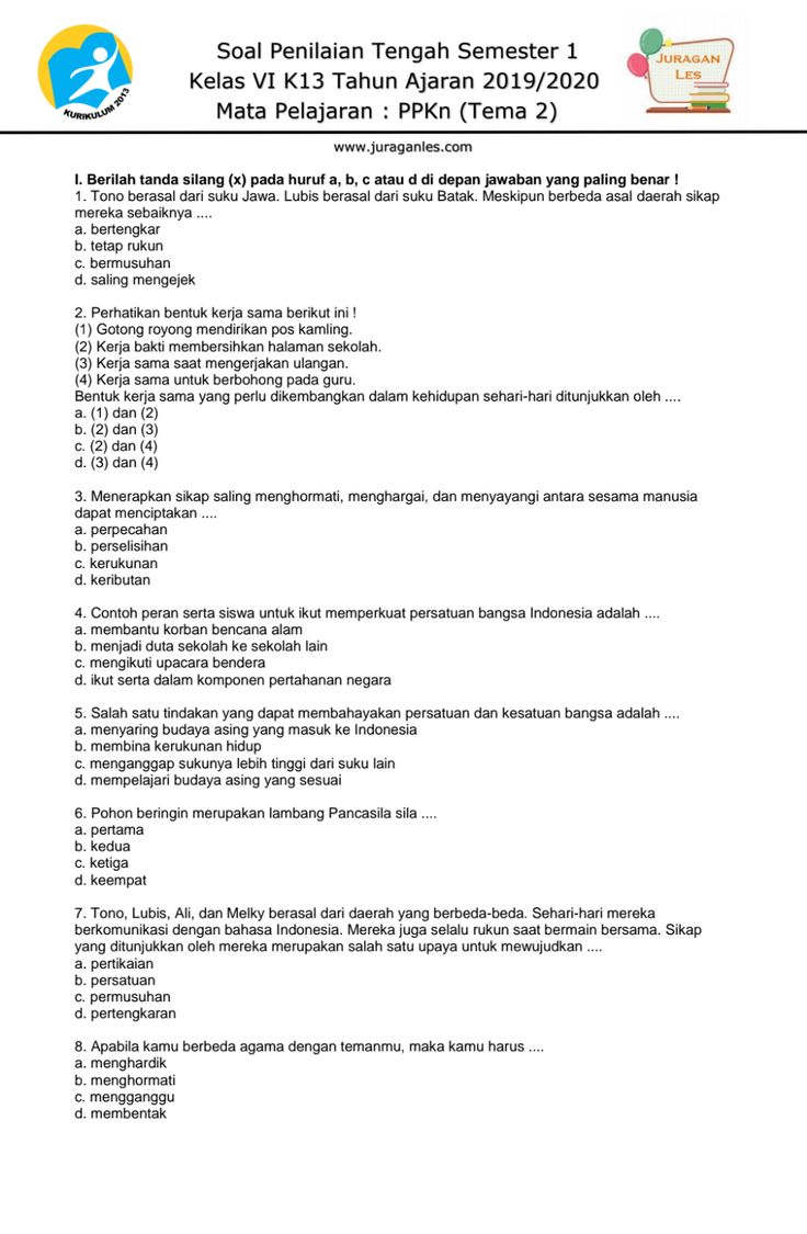 Soal PPKn Kelas 6 Semester 1 Tema 2 pdf - Google Drive Soal PPKn Kelas 6 Semester 1 Tema 2 pdf - Google Drive