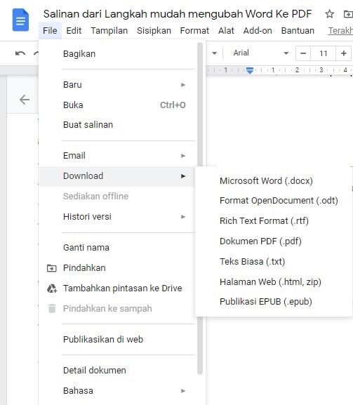Cara Mudah Ubah Word ke PDF Lengkap Cepat - LKomBis Cara Mudah Ubah Word ke PDF Lengkap Cepat - LKomBis