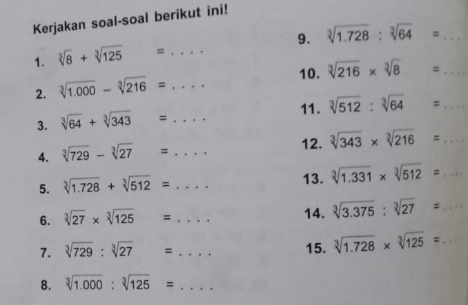 3 Soal Akar Pangkat 3 Kelas 5 Wajib Kuasai untuk UKOM Kenaikan Pangkat 2026