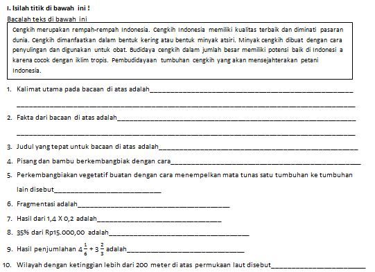 25 Soal UTS Kelas 6 Tema 6 Subtema 3 IPAS, Wajib Tahu Sebelum Ujian