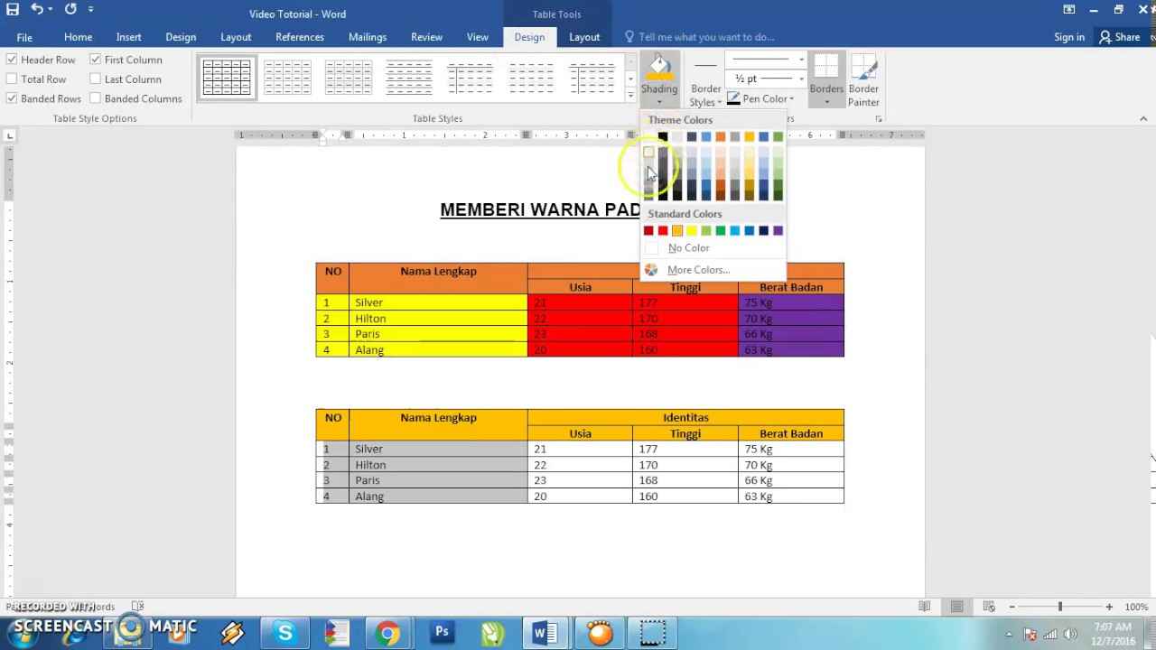 Cara Mengubah Warna Tabel di Word Ini Langkah Mudahnya Cara Mengubah Warna Tabel di Word Ini Langkah Mudahnya