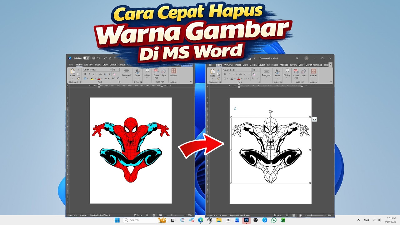 5 Cara Mengubah Seluruh Warna Gambar di Word Ternyata Semudah Ini, Wajib Tahu Sebelum Ujian Sekolah