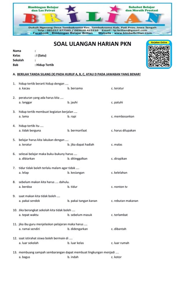Kunci Sukses Belajar Panduan Lengkap Download Soal Ulangan Harian PKn Kunci Sukses Belajar Panduan Lengkap Download Soal Ulangan Harian PKn
