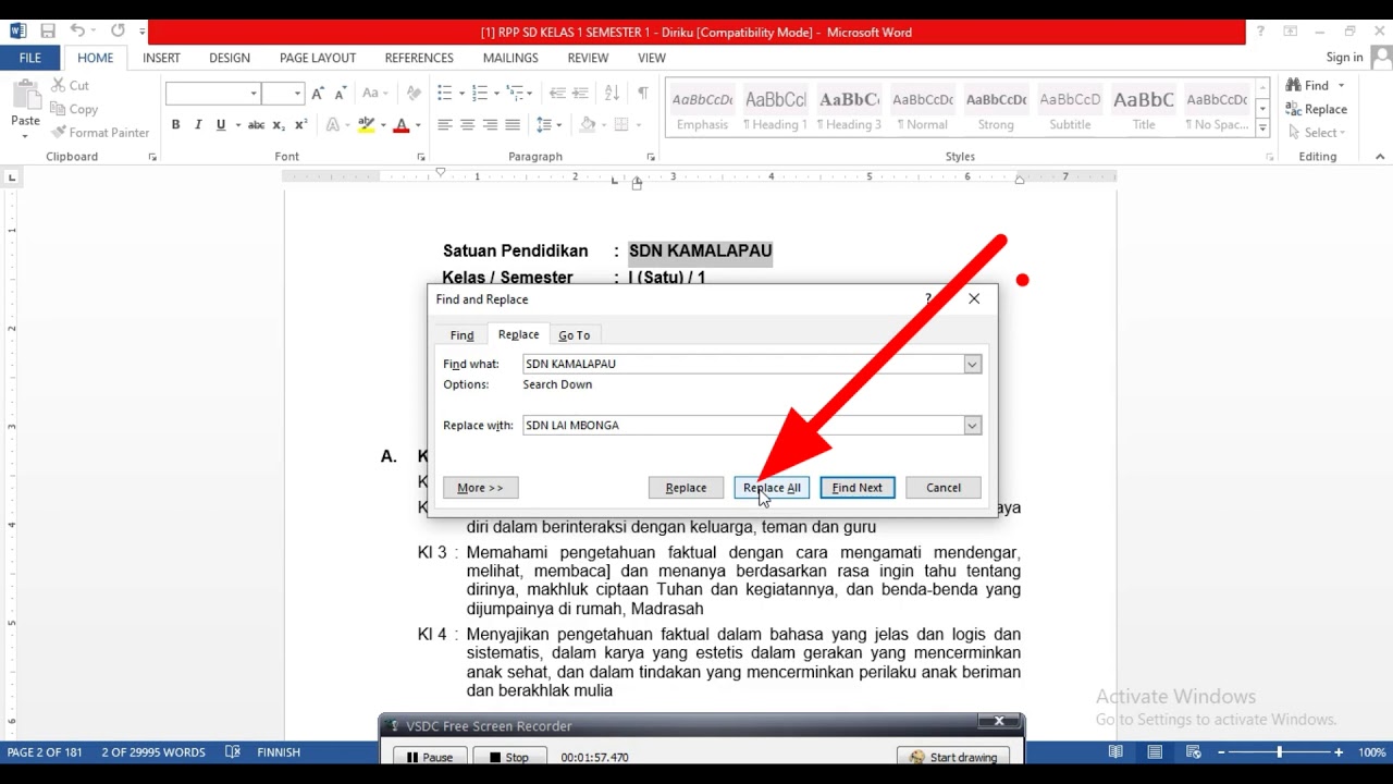Cara Mengganti Kata Yang Sama Di Word Dalchaebi