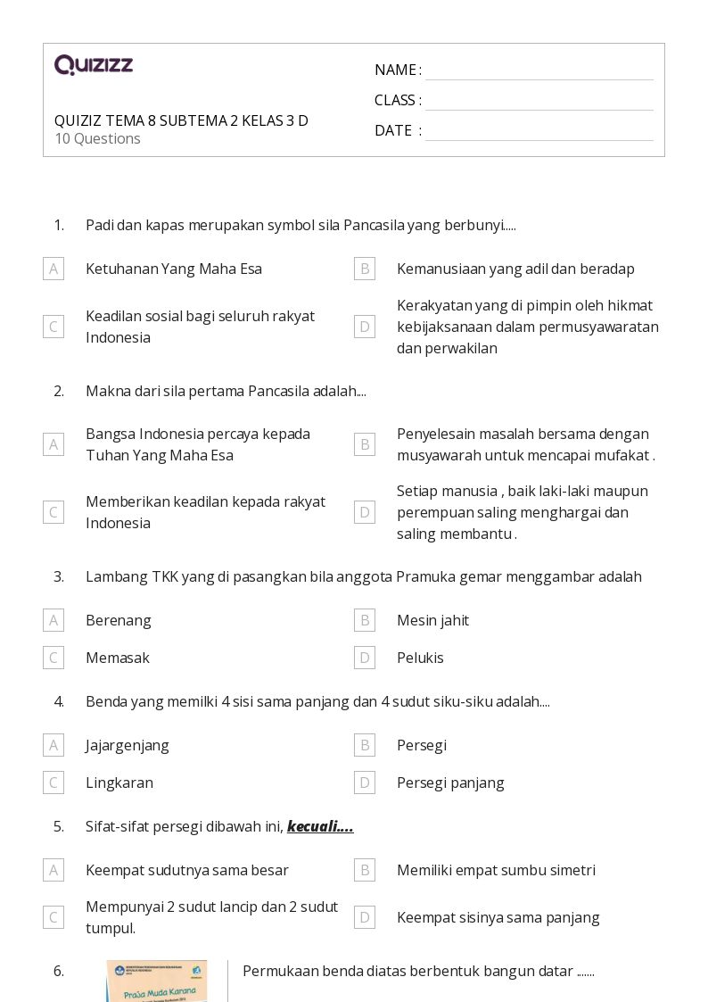 Akhirnya Terungkap: Daftar Soal Tema 8 Subtema 2 Kelas 3 dari Bimbel Brilian
