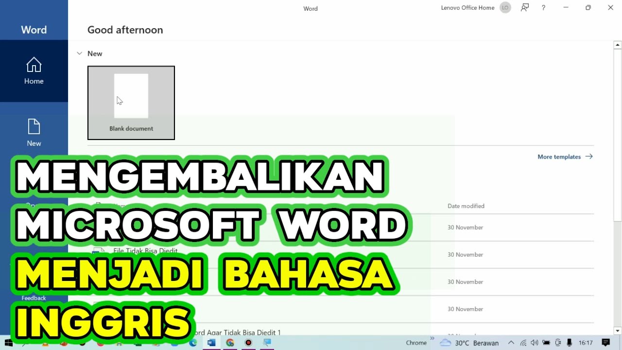Ternyata Begini Cara Mengubah Seluruh Teks Word 2016 ke Bahasa Inggris, 3 Langkah Mudah