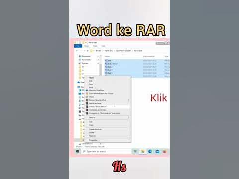 Cara Mudah Ubah File Word ke RAR Sekaligus Kompres Ukurannya, Ternyata Tanpa Aplikasi Tambahan