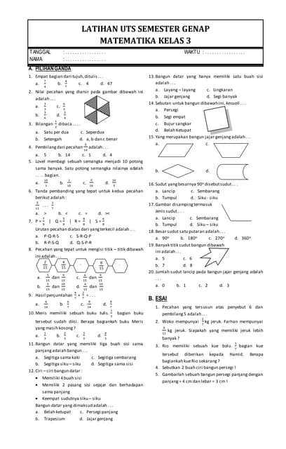 Terbukti! 5 Cara Download Soal Matematika Kelas 3 SD Semester 2 KTSP Bikin Nilai Naik