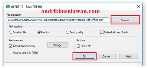 Cara Merubah File Word Ke PDF Secara Offline Dengan Mudah Cara Merubah File Word Ke PDF Secara Offline Dengan Mudah