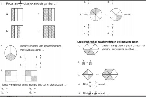 Terbukti! Download Soal Matematika Kelas 3 SD Pecahan untuk OMI 2026 Sebelum Terlambat