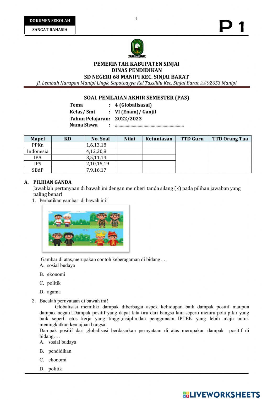 Rahasia Cepat Paham Soal Tema 4 Kelas 6 SD Agar Nilai Ujian Langsung Melejit