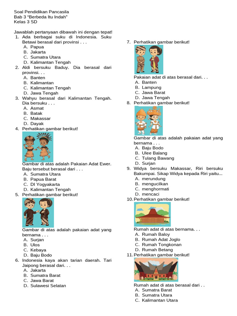 Wajib Tahu 10 Contoh Soal PKN Kelas 3 Tentang Sila 4 Pancasila Agar Anak Cepat Paham