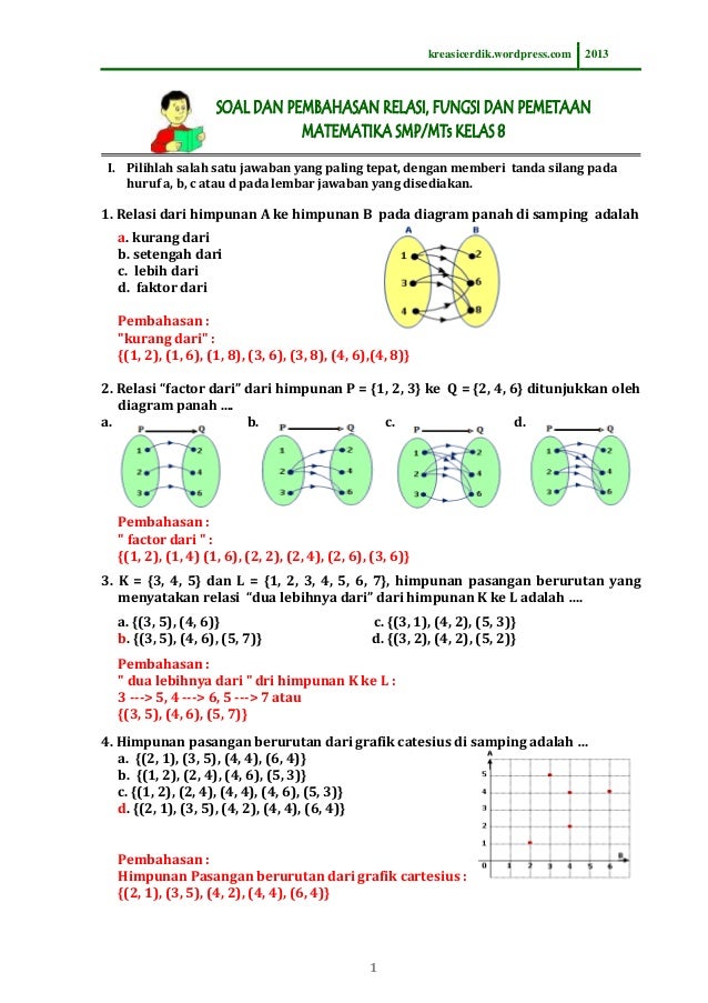 Wajib Tahu Contoh Soal dan Pembahasan Matematika Kelas 8 Semester 2 Agar Nilai Melejit